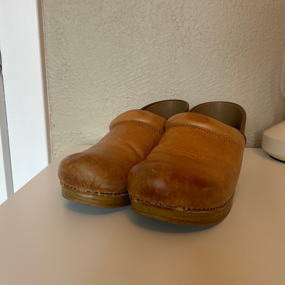DANSKO Women’s Brown Leather Slip-On Shoes